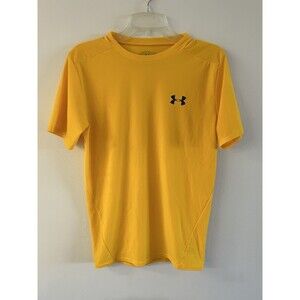 Under Armour Heat Gear Mens Size XL Yellow Shirt